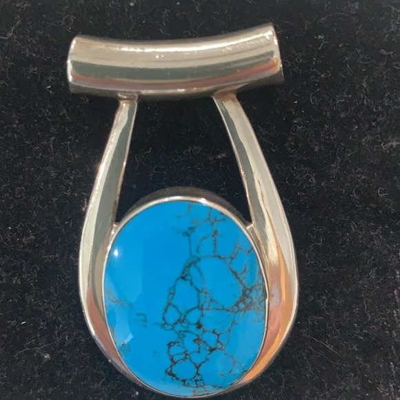 Jewelry - TURQUOISE STERLING PENDANT